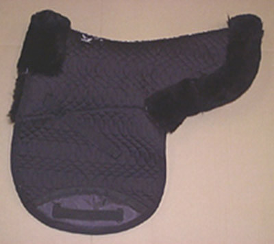 Contoured Saddle Pad Dressage Large Black