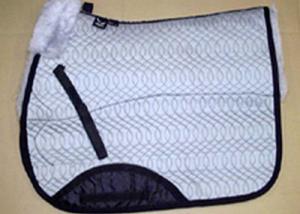 Full Quilted All Purpose Large Saddle Pad Silver