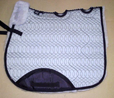 Full Quilted All Purpose Saddle Pad Silver