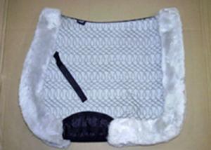 Full Quilted All Purpose Large Saddle Pad Silver No Lining