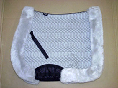 Full Quilted All Purpose Large Saddle Pad Silver No Lining