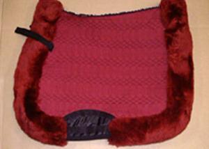 Full Quilted All Purpose Large Saddle Pad Burgundy