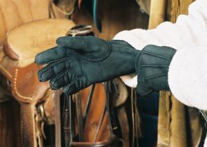 Sheepskin Gloves Black