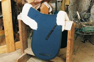 Dressage Numnah with Pommel & Cantle Roll Blue
