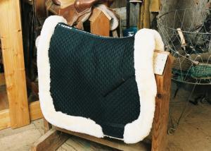 All Purpose Saddle Blanket with Complete Lining & Full Roll Edge Black