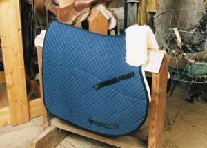 All Purpose Saddle Blanket with Pommel Roll Blue