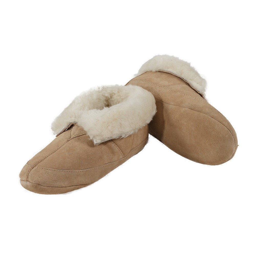 mens sheepskin slippers soft sole